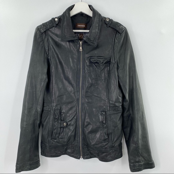 Danier Black Leather Removable Double-Lined Jacket - Size S - Picture 2 of 11